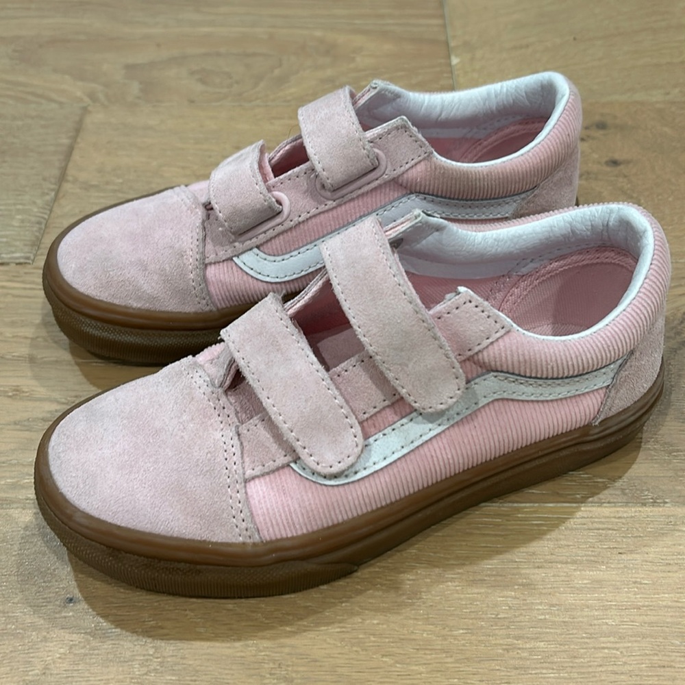 Girls Velcro Vans Sneakers